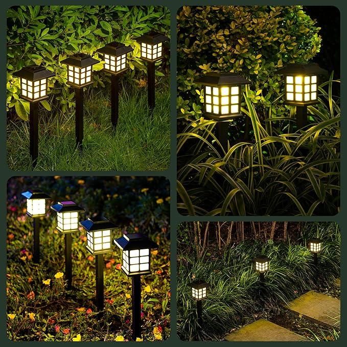 Solar Garden Yard Lights — Beautiful Outdoor Glow for Your Home (Pack of 6)