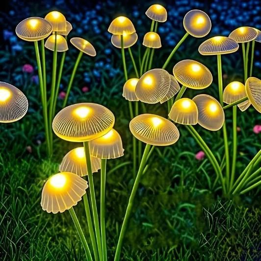 Solar LED Jellyfish Mushroom Light — Add Magic & Whimsy to Your Garden