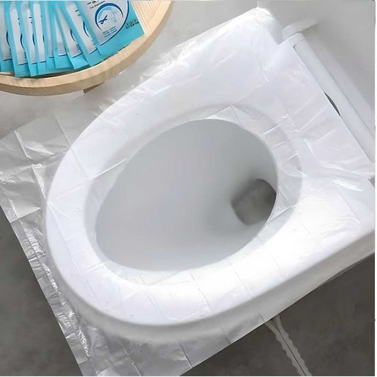 Disposable Waterproof Paper Toilet Seat Covers (50 Pcs)