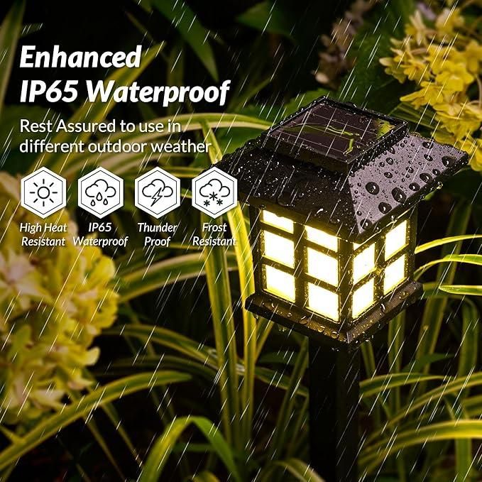 Solar Garden Yard Lights — Beautiful Outdoor Glow for Your Home (Pack of 6)