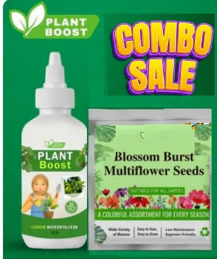 COMBO DEAL - PLANT BOOST 3 WITH FLOWER SEEDS PACK OF 2
