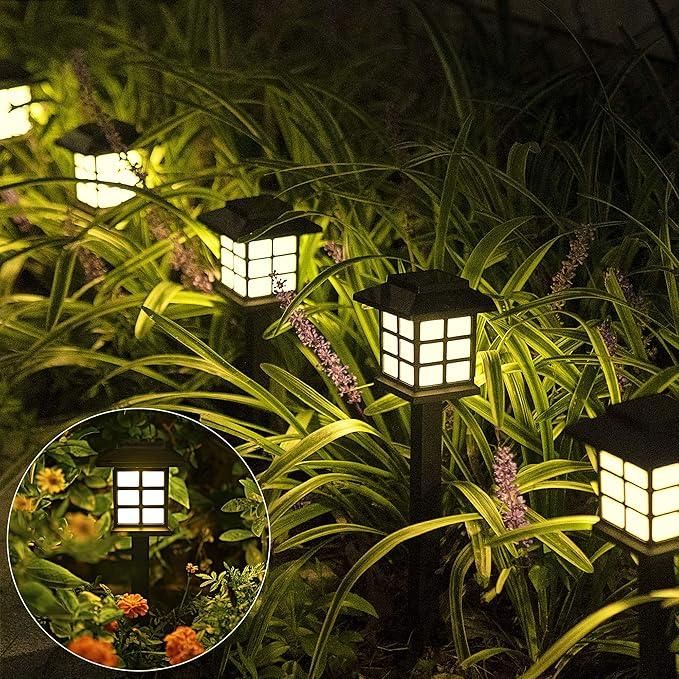 Solar Garden Yard Lights — Beautiful Outdoor Glow for Your Home (Pack of 6)